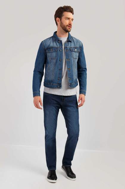Мужская джинсовая куртка Finn Flare B19-25000, синий