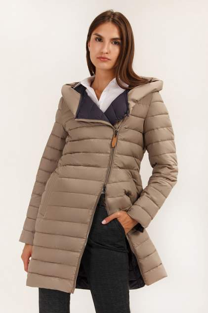 Куртка женская Finn Flare A19-12022 коричневая 46