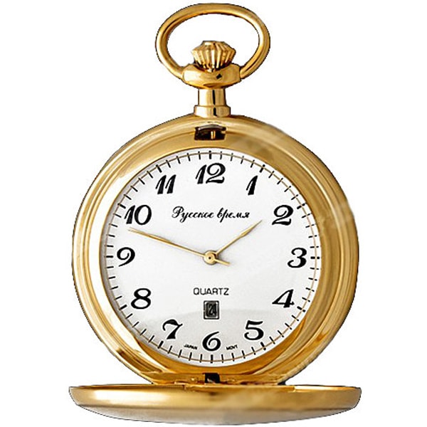 Карманные часы мужские Русское время 2686271 золотистые