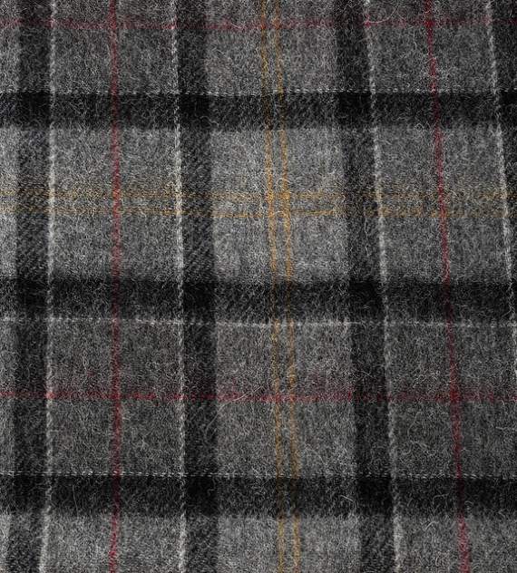 Tartan Plaid Grey Fabric