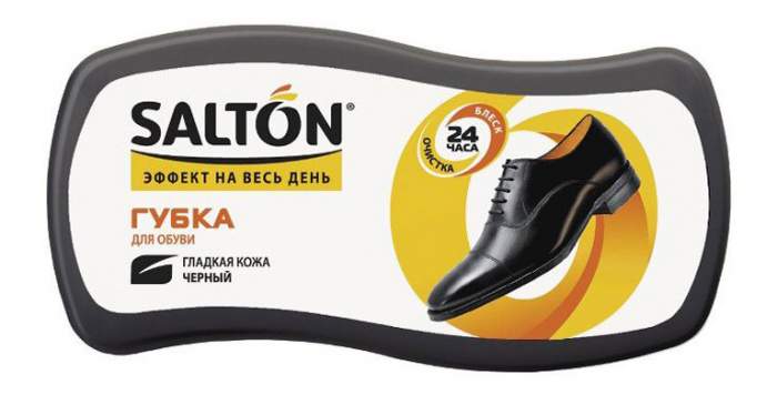 Губка для обуви Salton Волна для гладкой кожи черная