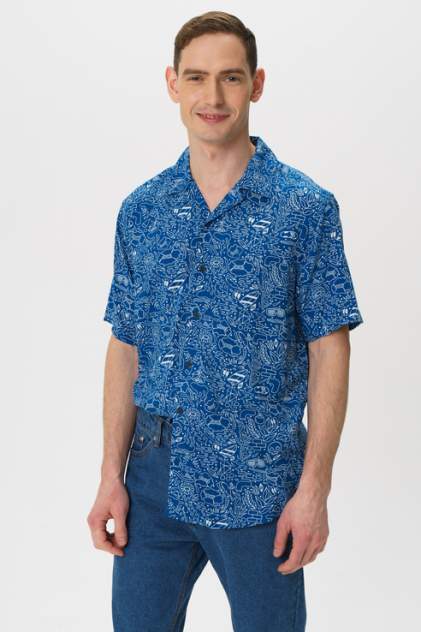 Рубашка мужская ONLY & SONS 22013233, синий