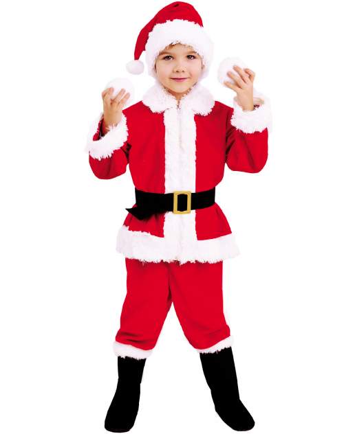 Карнавальный костюм Батик Санта-Клаус, цв. красный р.128