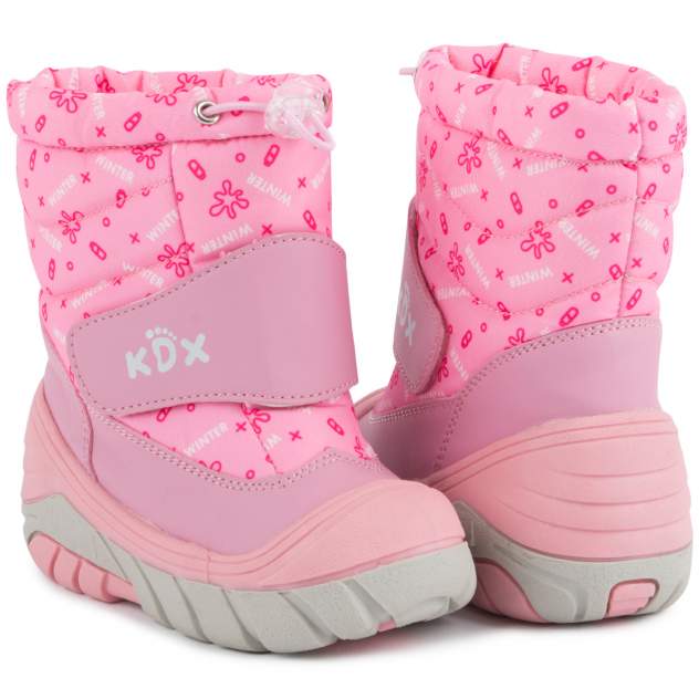 Сноубутсы детские KDX, цв.розовый