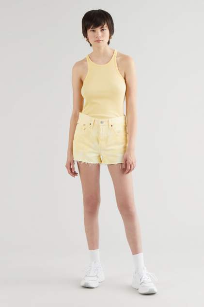 Джинсовые шорты женские Levi's 56327-0197 желтые 26