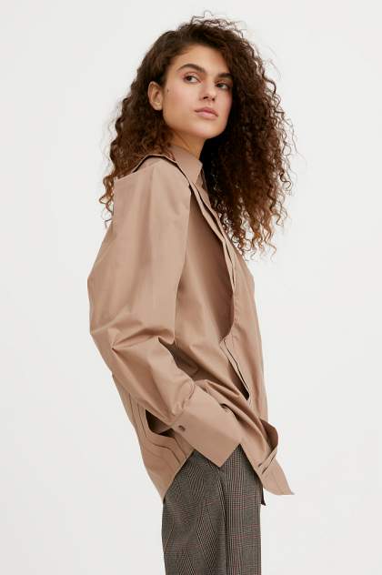Женская рубашка Finn Flare A20-11096R, коричневый