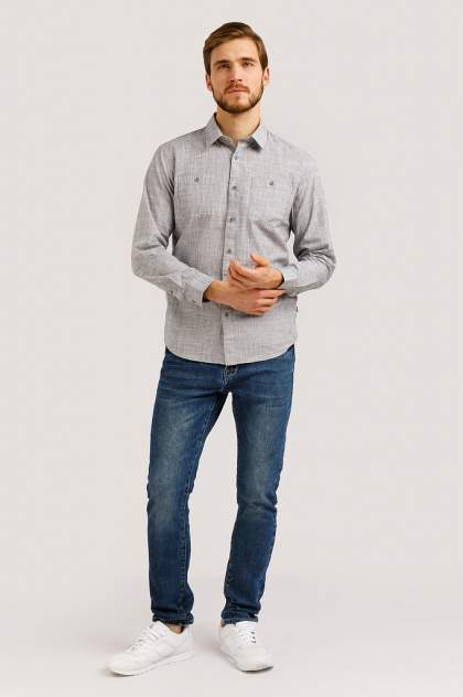 Рубашка мужская Finn Flare B20-22027, серый