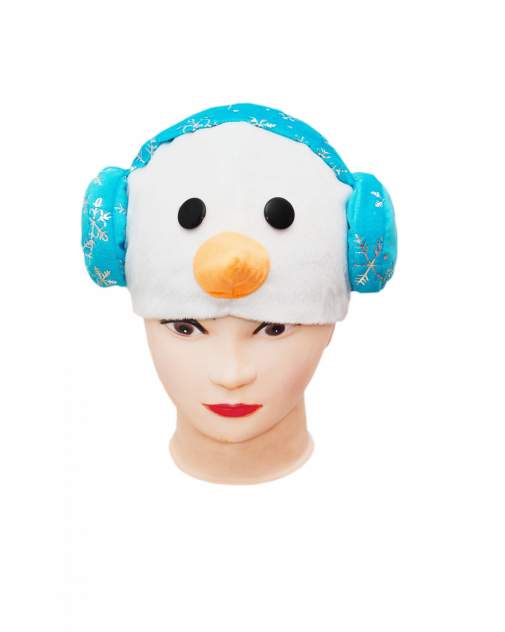 Карнавальная маска Снеговик
