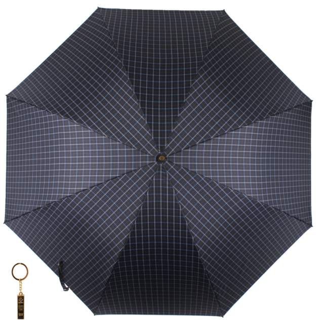 Зонт-трость мужской полуавтоматический Flioraj 23241 FJ синий