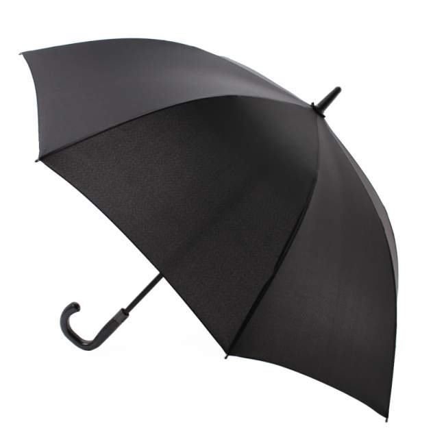 Зонт-трость мужской полуавтоматический Flioraj 232301 FJ черный