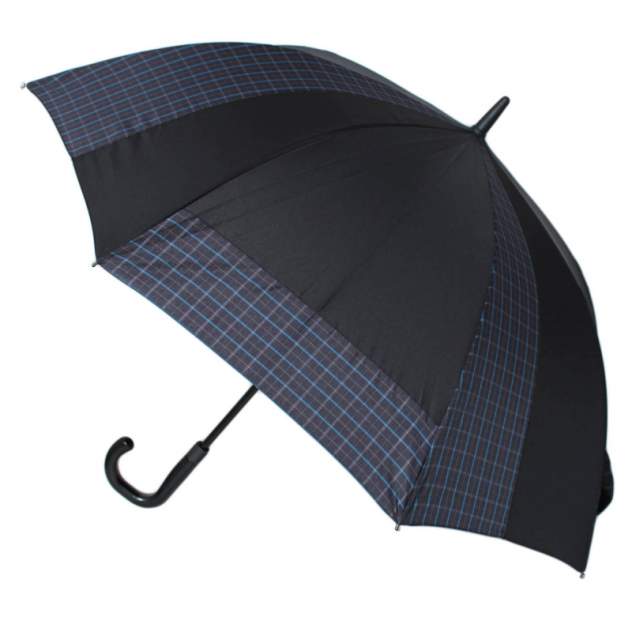 Зонт-трость мужской полуавтоматический Flioraj 232302 FJ черный