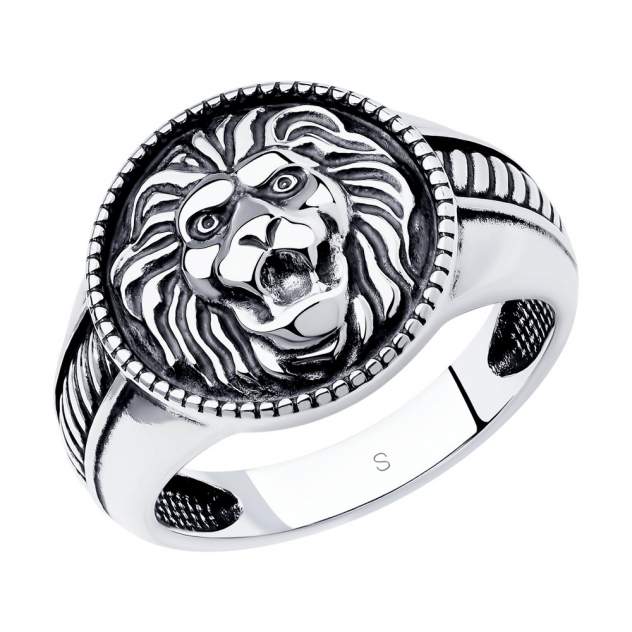 Кольцо из серебра «Лев» р.20.5 SOKOLOV 95010118
