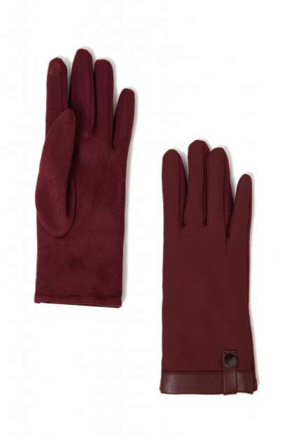 Женские перчатки Finn Flare FAB11305, бордовый