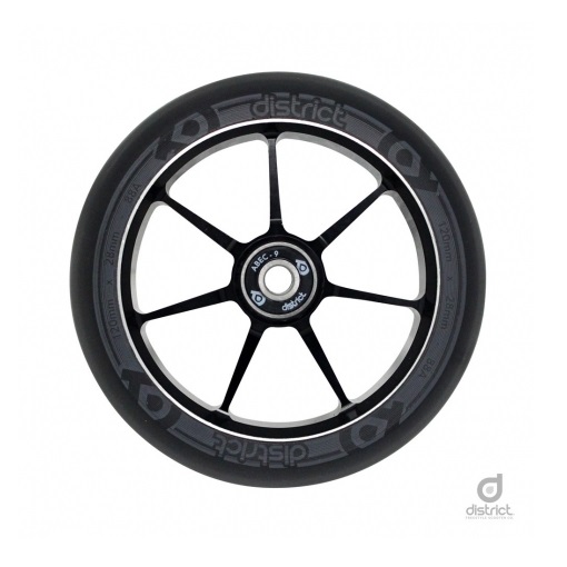 DIW19003 колесо для сам. District 120x28mm Dual Width Core - Black/Grey