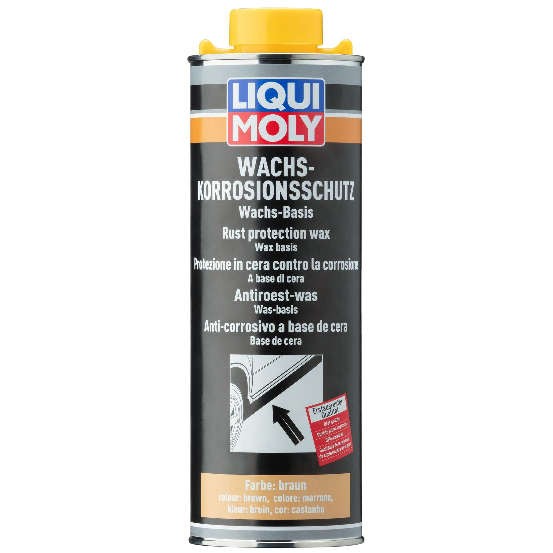 ла (Бежевый/Прозрачный) Wachs-Korrosions-Schutz Braun/Transparent  1l Liqui moly арт. 6104