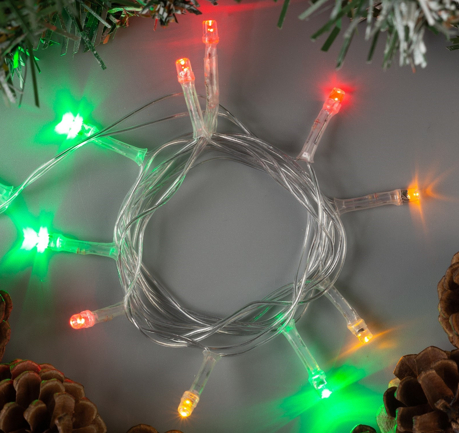 

Световая гирлянда Luazon Lighting Нить MT.IN.ECO-112.2.01 1,2 м разноцветный/RGB, Нить