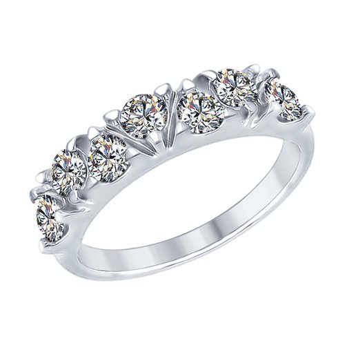 

Кольцо из серебра р. 18 SOKOLOV 94012356, фианит, 94012356