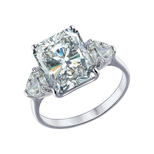 фото Кольцо женское sokolov из серебра с фианитами 94012035 р.16.5