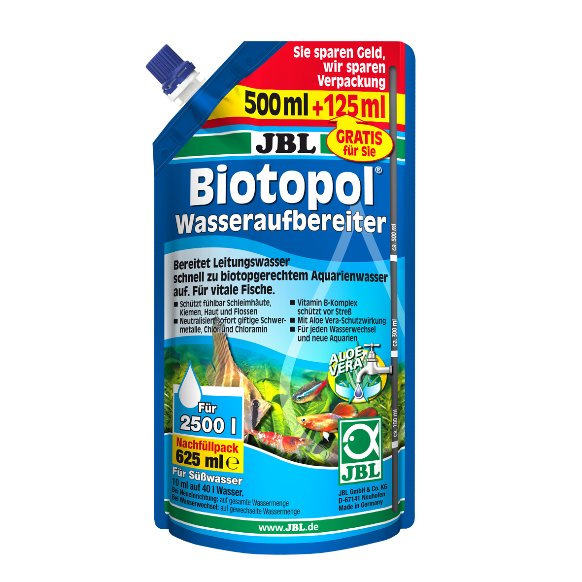 

Кондиционер для пресноводного аквариума JBL Biotopol подготовка воды 625мл, Biotopol