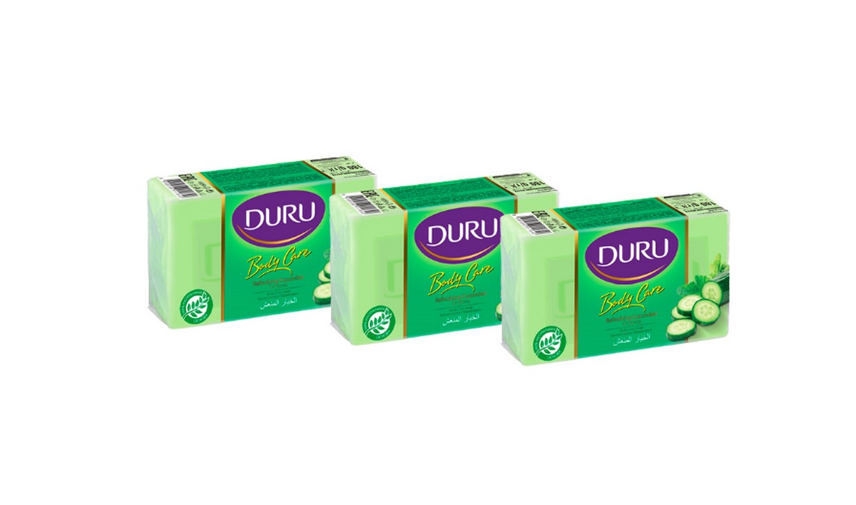 Мыло для душа Duru Bodycare Огурец, с натуральным экстрактом огурца 3 шт по 160 г