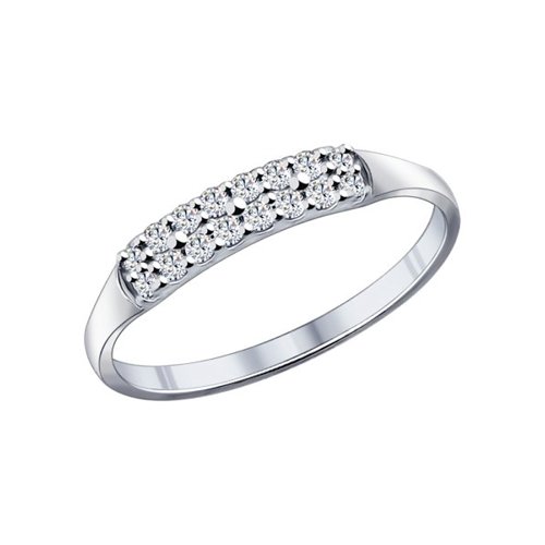 

Кольцо из серебра р. 16 SOKOLOV 94011716, фианит, 94011716
