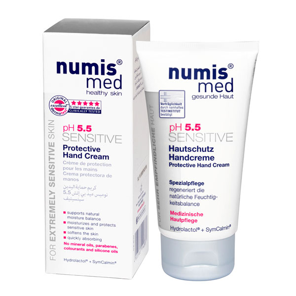 Защитный крем для рук «Сенситив pH 5.5» NUMIS MED, 75 мл эуцерин сенситив протект гель крем д проблемной кожи солнцезащитный spf50 50мл
