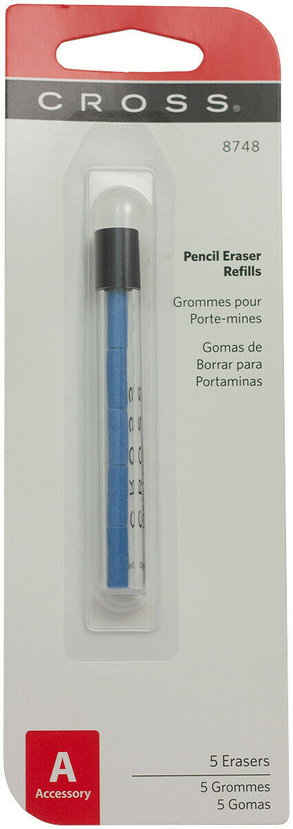 Ластик Cross для механического карандаша без кассеты 0.7мм (5 шт); блистер 8748