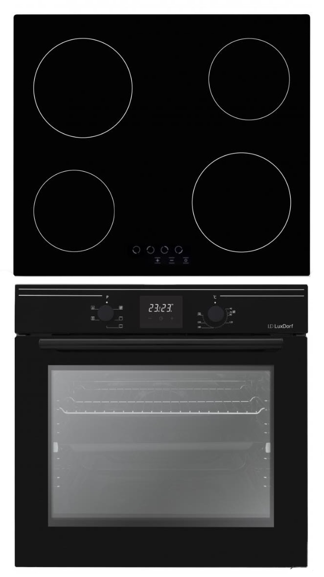 

Комплект встраиваемой техники LuxDorf H60D14B050 + B6EB56050, H60D14B050 + B6EB56050