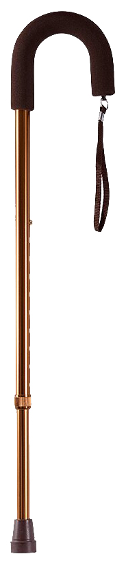 Купить Трость Valentine телескопическая с резиновой ручкой и ремешком 10080 BZ бронза