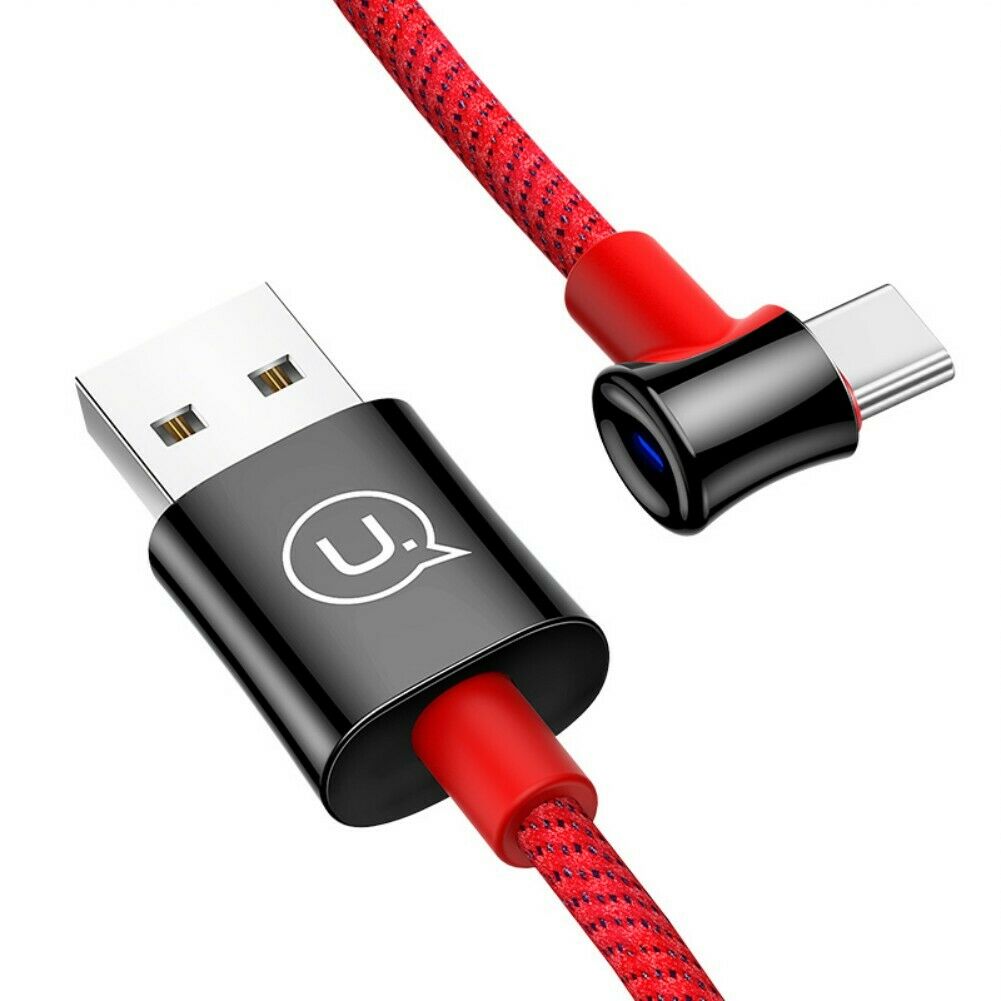Кабель Usams U13 USB-A/C Smart Power-Off, Red (УТ000020271)