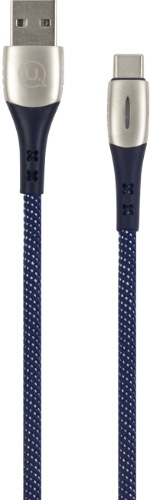 фото Кабель usams sj305 usb-a/c smart power-off blue