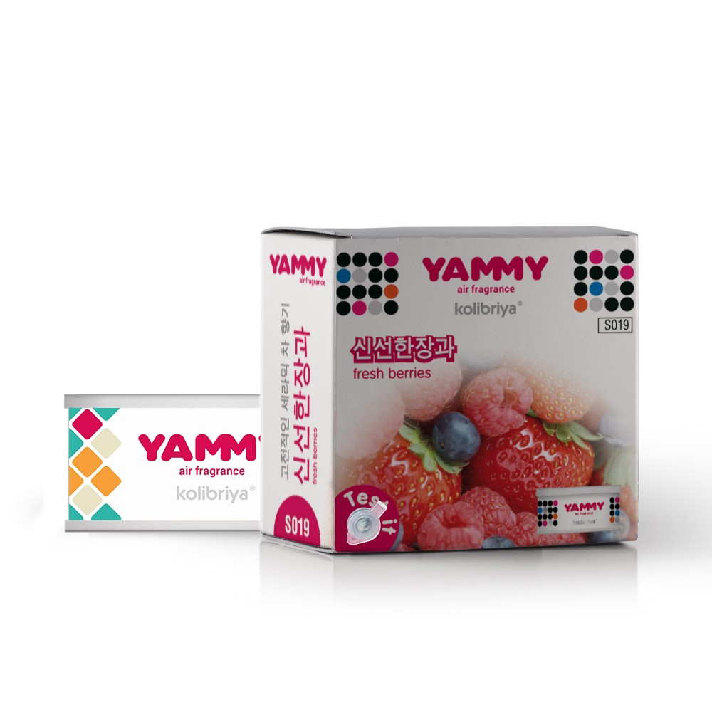 

Ароматизатор в машину YAMMY S019 Fresh Berries, Белый