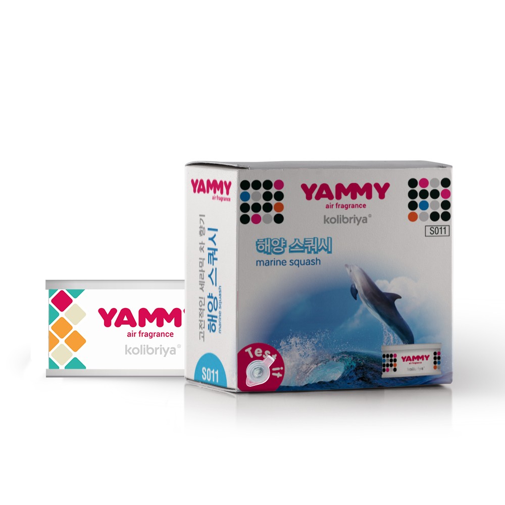 

Ароматизатор в машину YAMMY S011 Marine Squash, Белый