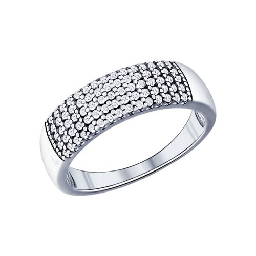 

Кольцо из серебра р. 18,5 SOKOLOV 94011537, фианит, 94011537