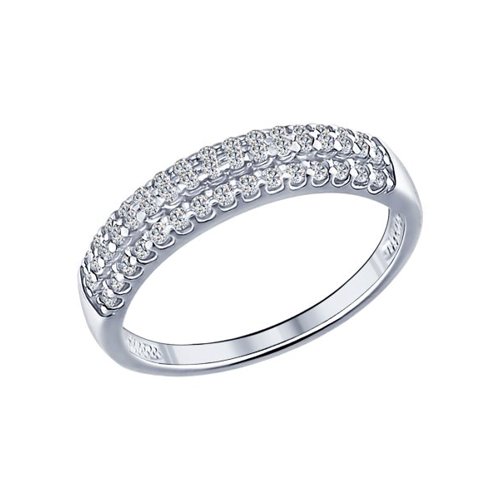 

Кольцо из серебра р. 17,5 SOKOLOV 94011535, фианит, 94011535
