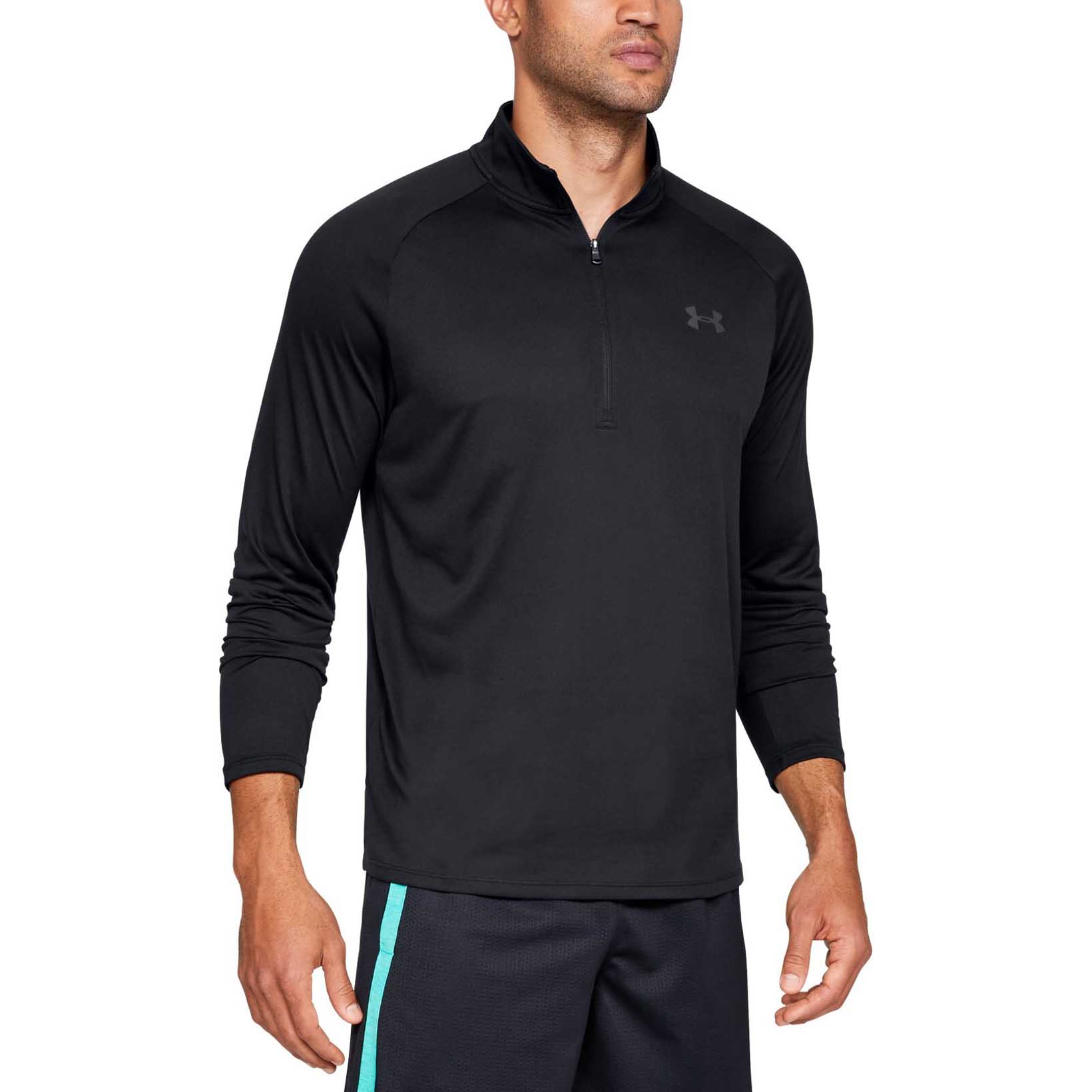 фото Лонгслив under armour tech half zip ls, 001 черный, md