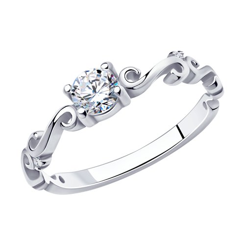 

Кольцо из серебра р. 16,5 SOKOLOV 94010907, фианит, 94010907