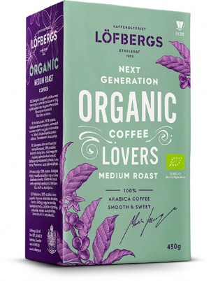 

Lofbergs Молотый кофе Lofbergs Organic Medium Roast 450g (450 г), Молотый кофе Lofbergs Organic Medium Roast 450g