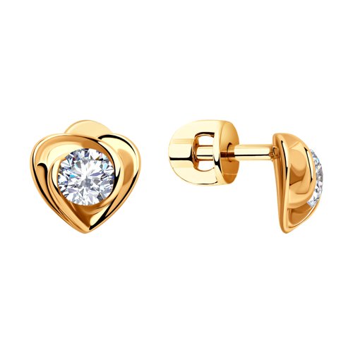 

Серьги-пусеты из серебра SOKOLOV 93020914, фианит, 93020914