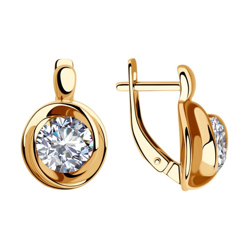 

Серьги женские из серебра SOKOLOV 93020911, фианит, 93020911