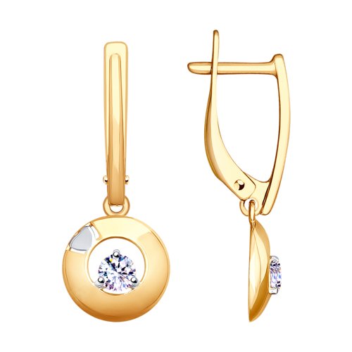 

Серьги женские из серебра SOKOLOV 93020904, фианит, 93020904