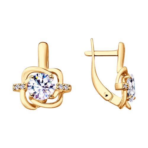 

Серьги женские из серебра SOKOLOV 93020895, фианит, 93020895