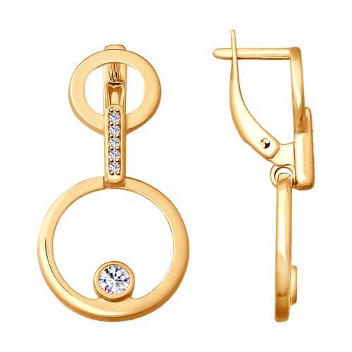 

Серьги женские из серебра SOKOLOV 93020890, фианит, 93020890