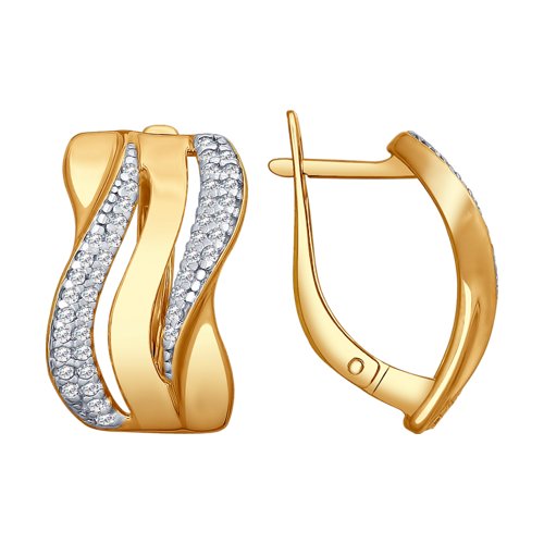 

Серьги женские из серебра SOKOLOV 93020807, фианит, 93020807