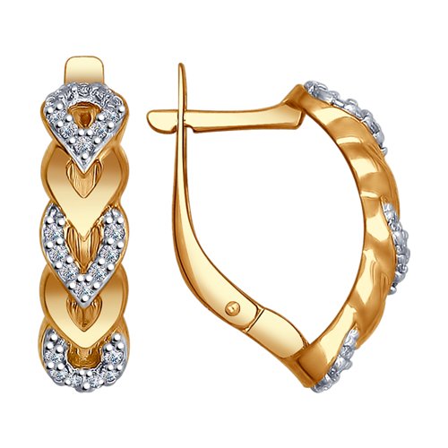 

Серьги женские из серебра SOKOLOV 93020772, фианит, 93020772