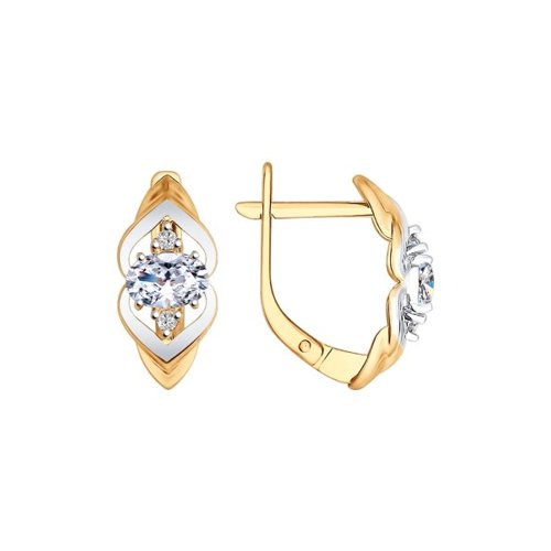 

Серьги из серебра SOKOLOV 93020718, фианит, 93020718