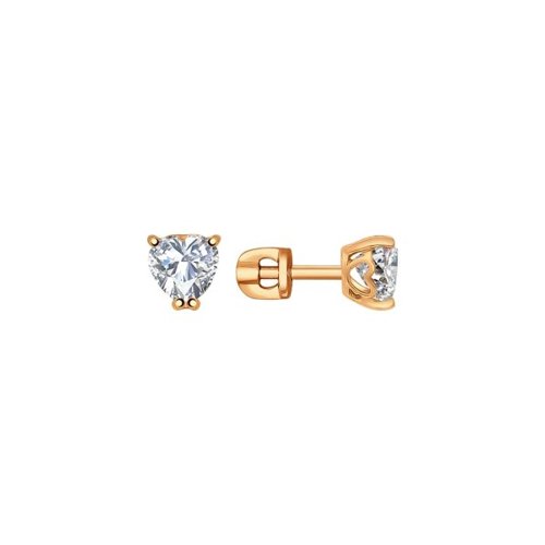 

Серьги-пусеты из серебра SOKOLOV 93020648, фианит, 93020648