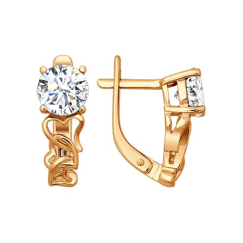

Серьги женские из серебра SOKOLOV 93020367, фианит, 93020367