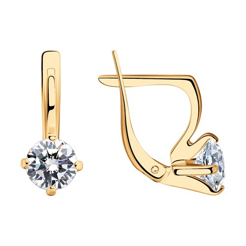 

Серьги из серебра SOKOLOV 93020048, фианит, 93020048