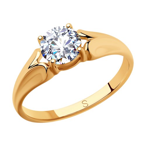 

Кольцо из серебра р. 17,5 SOKOLOV 93010796, фианит, 93010796